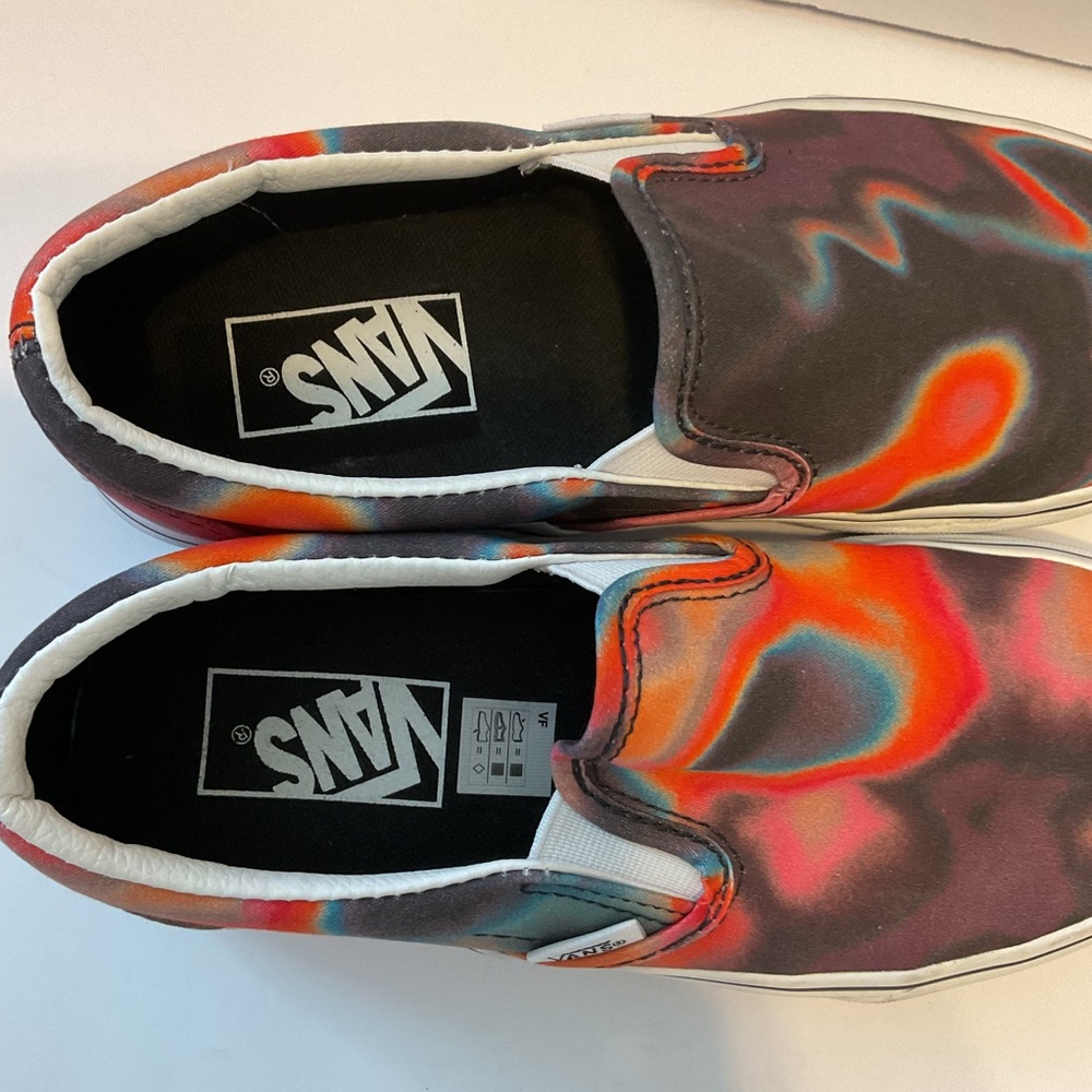 Vans Unisex Classic Slip On Dark Aura Multicolor Skate Shoes Men's 4.5 Women's 6 - Picture 7 of 11